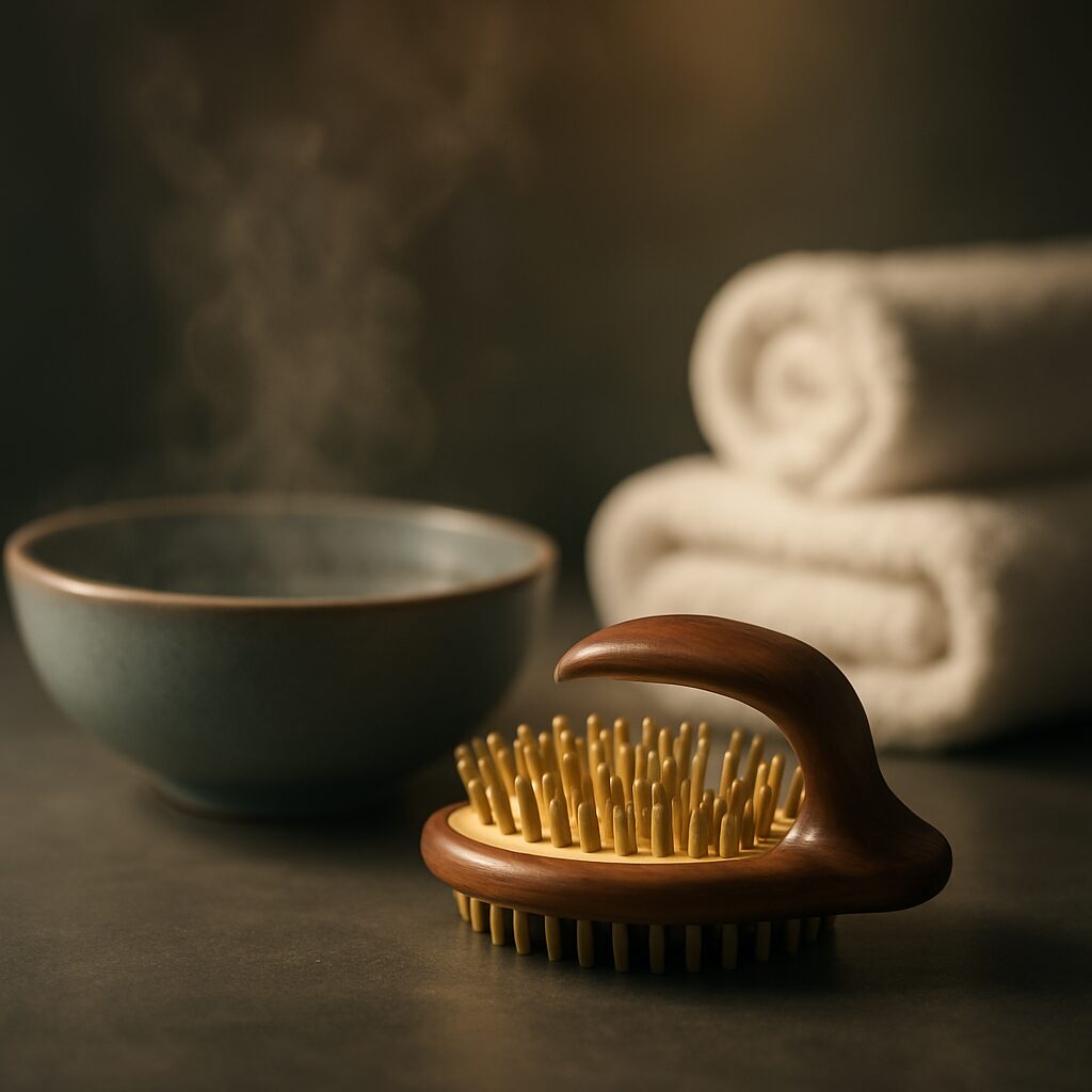 휴대폰 목 거북목 케어