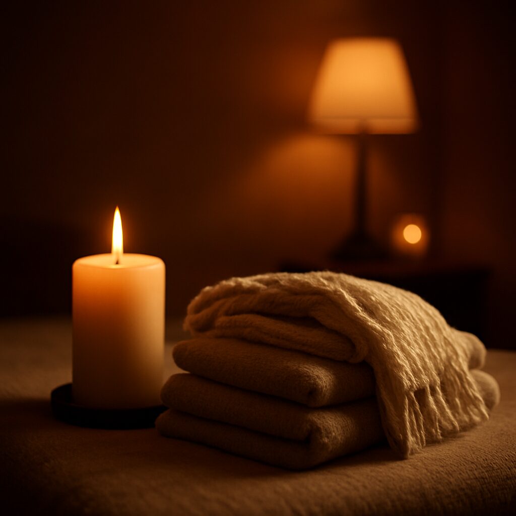 마사지 후 목 뻣뻣함 목소리 잠김