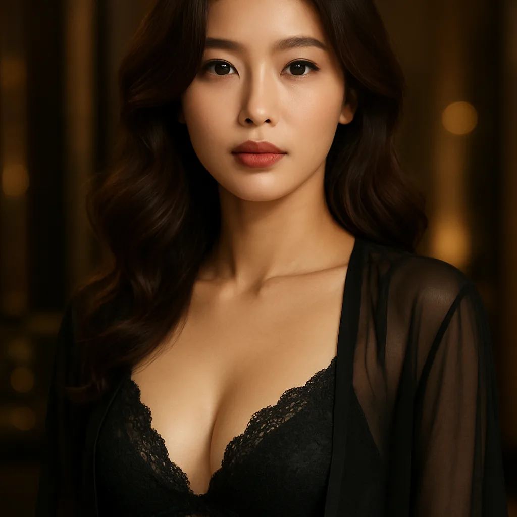 늦은 시간 홈케어 이용 시 소음 배려를 떠올리게 하는 한국인 여성 포트레이트